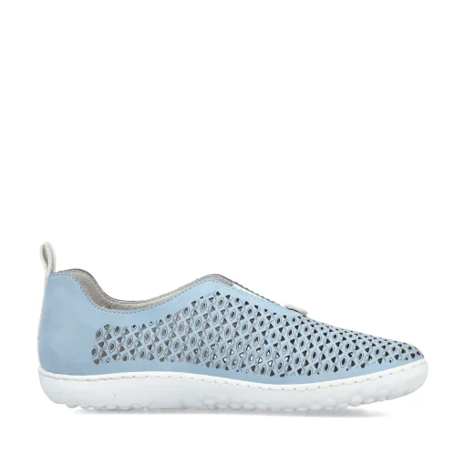 Rieker Damen Slipper hellblau