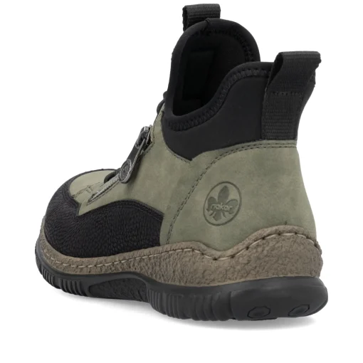 Rieker Damen Slipper kaktusgrün-schwarz