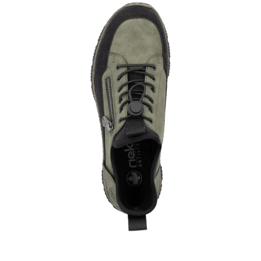 Rieker Damen Slipper kaktusgrün-schwarz