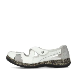 Rieker Damen Slipper kristallweiß