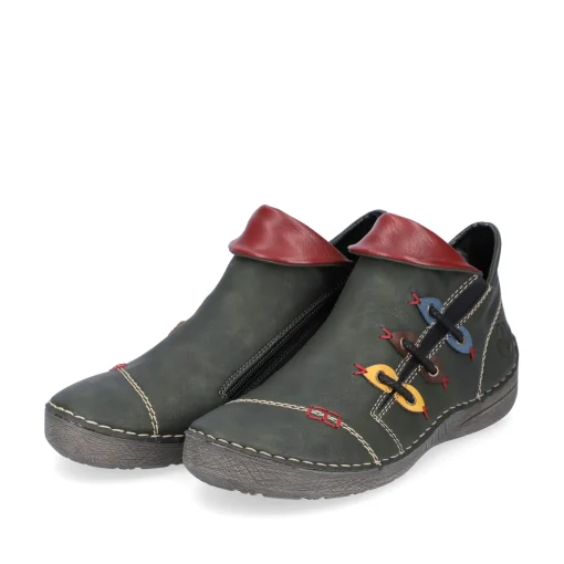 Rieker Damen Slipper olivgrün