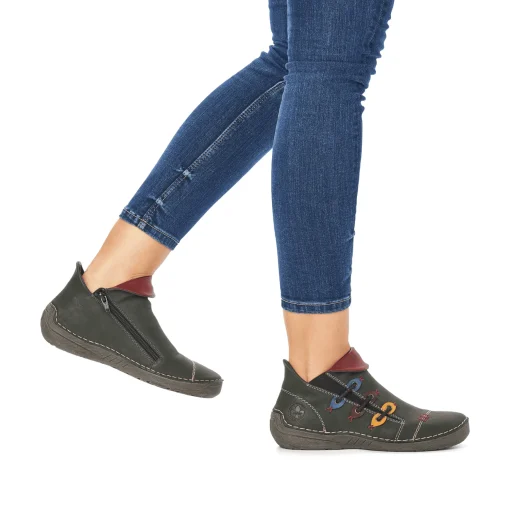 Rieker Damen Slipper olivgrün