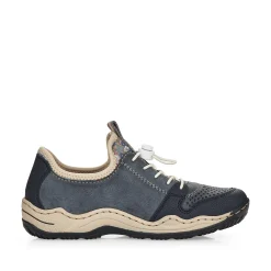 Rieker Damen Slipper schieferblau