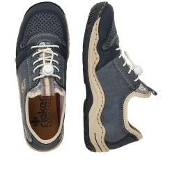 Rieker Damen Slipper schieferblau