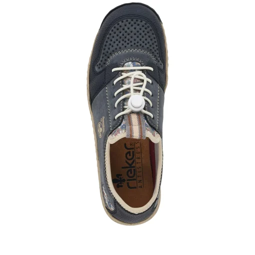 Rieker Damen Slipper schieferblau