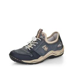 Rieker Damen Slipper schieferblau