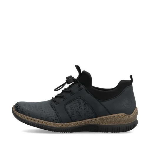 Rieker Damen Slipper schwarzblau