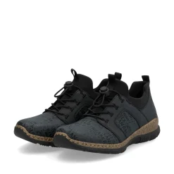 Rieker Damen Slipper schwarzblau