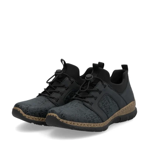 Rieker Damen Slipper schwarzblau