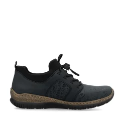 Rieker Damen Slipper schwarzblau