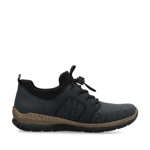 Rieker Damen Slipper schwarzblau