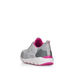 Rieker Damen Slipper silver grey