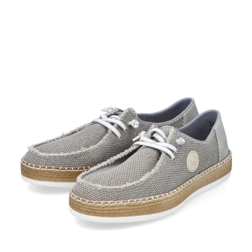 Rieker Damen Slipper stahlbrau