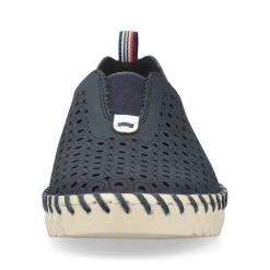 Rieker Damen Slipper stahlblau