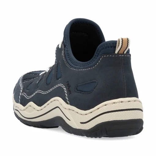 Rieker Damen Slipper stahlblau
