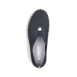 Rieker Damen Slipper stahlblau