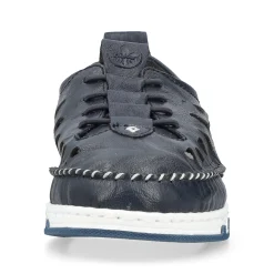 Rieker Damen Slipper stahlblau