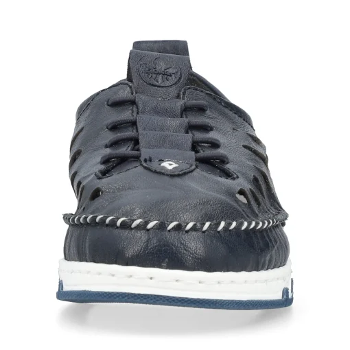 Rieker Damen Slipper stahlblau