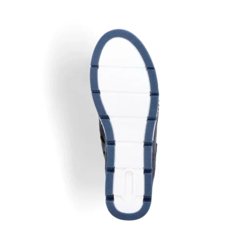 Rieker Damen Slipper stahlblau
