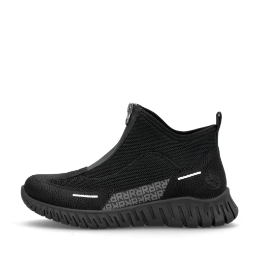 Rieker Damen Slipper tiefschwarz