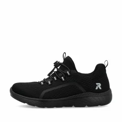Rieker Damen Slipper tiefschwarz