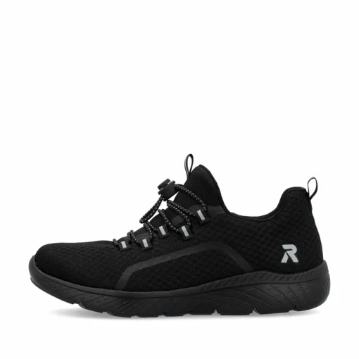 Rieker Damen Slipper tiefschwarz