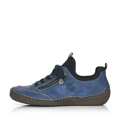 Rieker Damen Slipper tiefblau