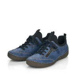 Rieker Damen Slipper tiefblau