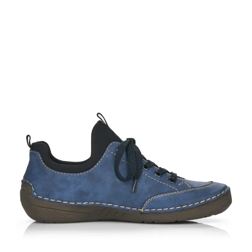 Rieker Damen Slipper tiefblau