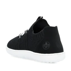 Rieker Damen Slipper tiefschwarz