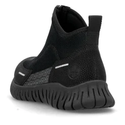 Rieker Damen Slipper tiefschwarz