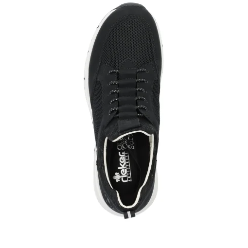 Rieker Damen Slipper tiefschwarz