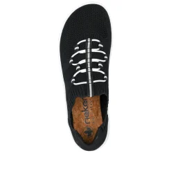 Rieker Damen Slipper tiefschwarz