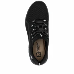 Rieker Damen Slipper tiefschwarz