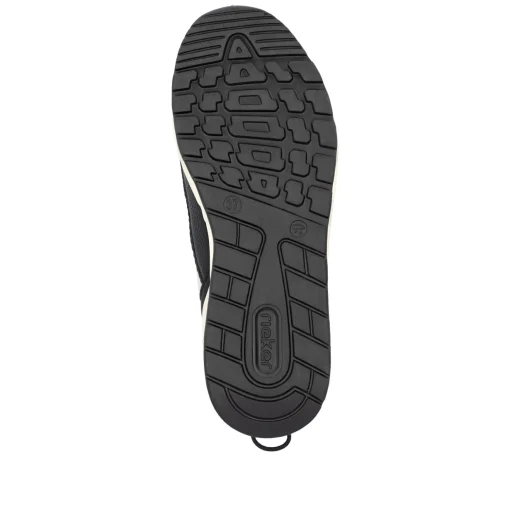 Rieker Damen Slipper tiefschwarz-hellbeige