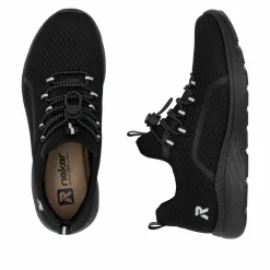 Rieker Damen Slipper tiefschwarz