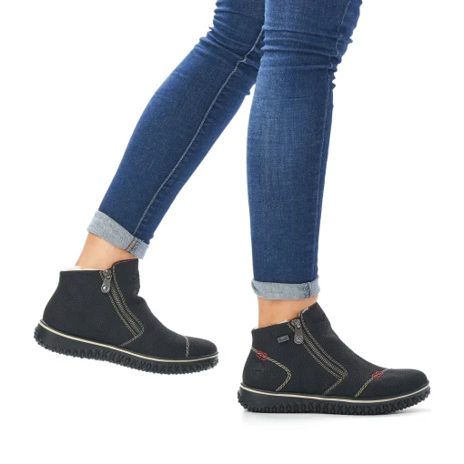 Rieker Damen Slipper urbanschwarz