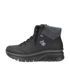 Rieker Damen Sneaker High tiefschwarz