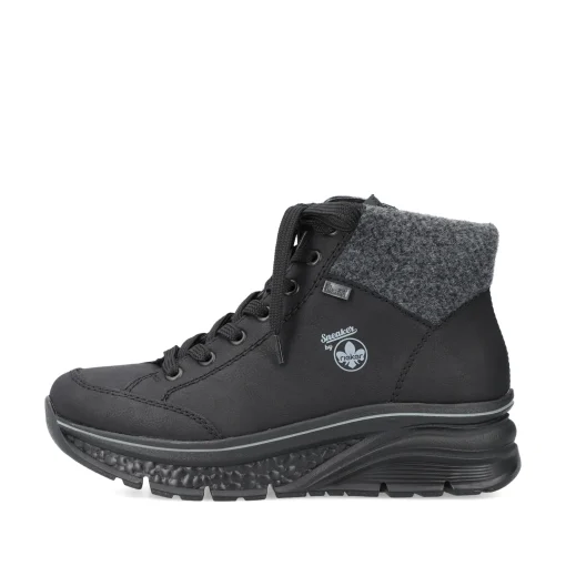 Rieker Damen Sneaker High tiefschwarz