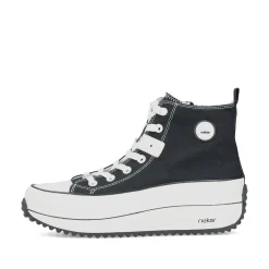 Rieker Damen Sneaker High tiefschwarz