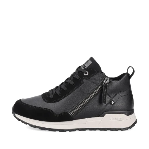 Rieker Damen Sneaker High steel black