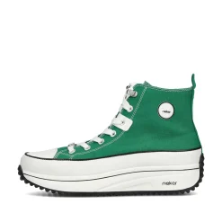 Rieker Damen Sneaker High grasgrün