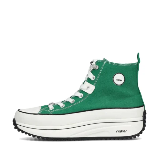 Rieker Damen Sneaker High grasgrün