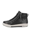 Rieker Damen Sneaker High carbonschwarz