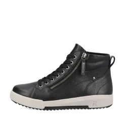 Rieker Damen Sneaker High carbonschwarz