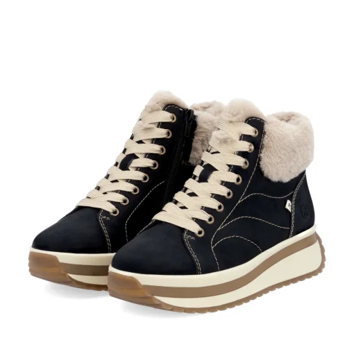 Rieker Damen Sneaker High urbanschwarz