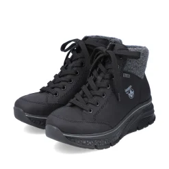 Rieker Damen Sneaker High tiefschwarz