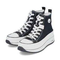 Rieker Damen Sneaker High tiefschwarz