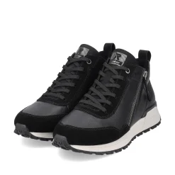 Rieker Damen Sneaker High steel black