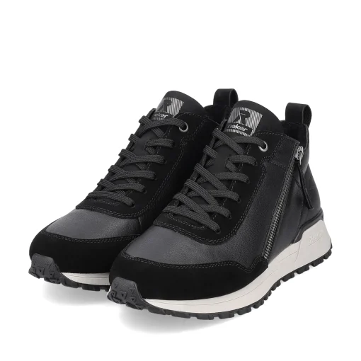 Rieker Damen Sneaker High steel black